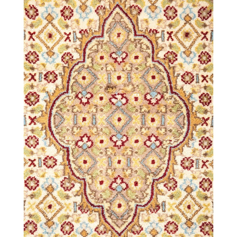 Overton Hand Knotted Wool Vintage Inspired Traditional Mogul Red Area Rug - 5 X 8