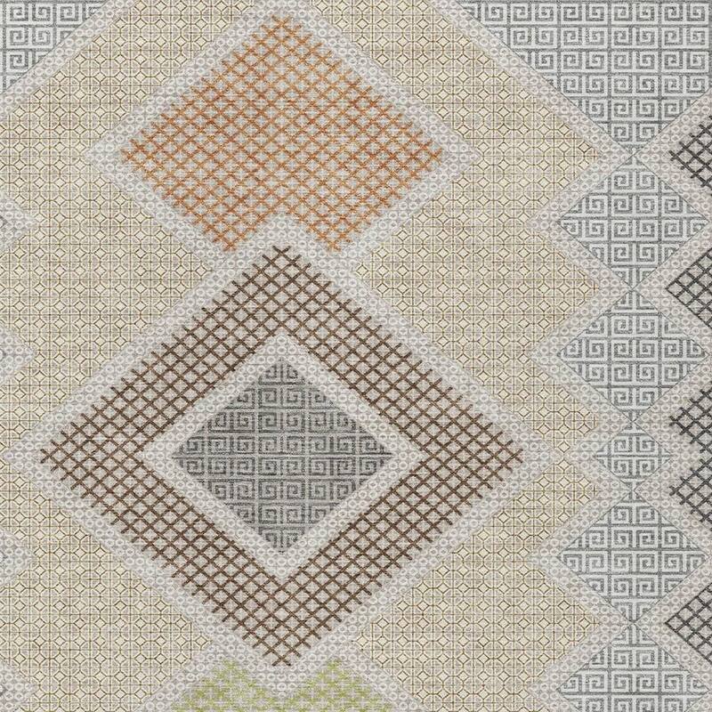 HomeRoots Geometric Transitional Rectangle Outdoor Rug