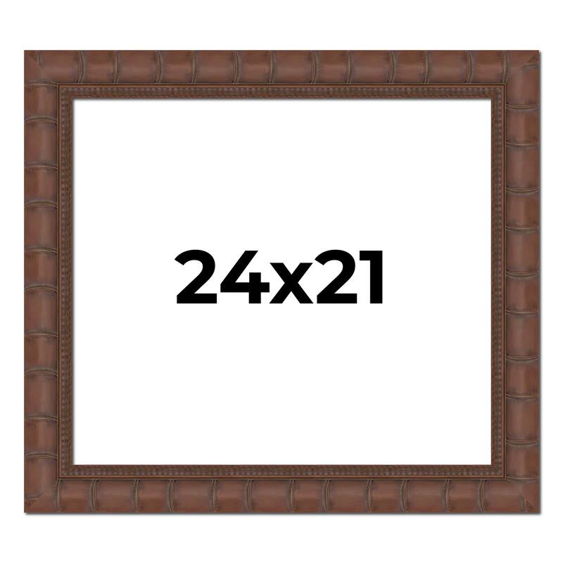 24x21 Frame Pewter Solid Wood Picture Frame Width 1.625 Inches | Interior Frame Depth 0.6875 Inches