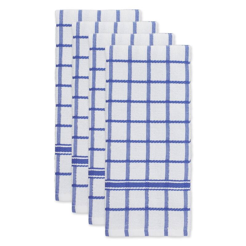 DII Artichoke Windowpane Terry Dishtowel (Set of 4)