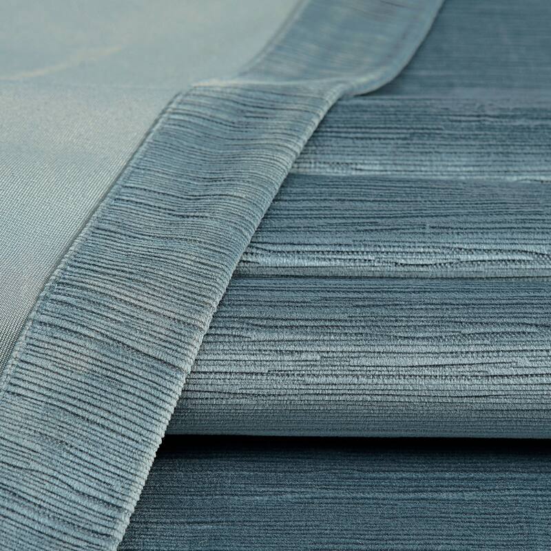 Exclusive Fabrics Ravello Burnout Velvet Curtains (1 Panel) Room Darkening Curtains For Bedroom & Living Room Curtains