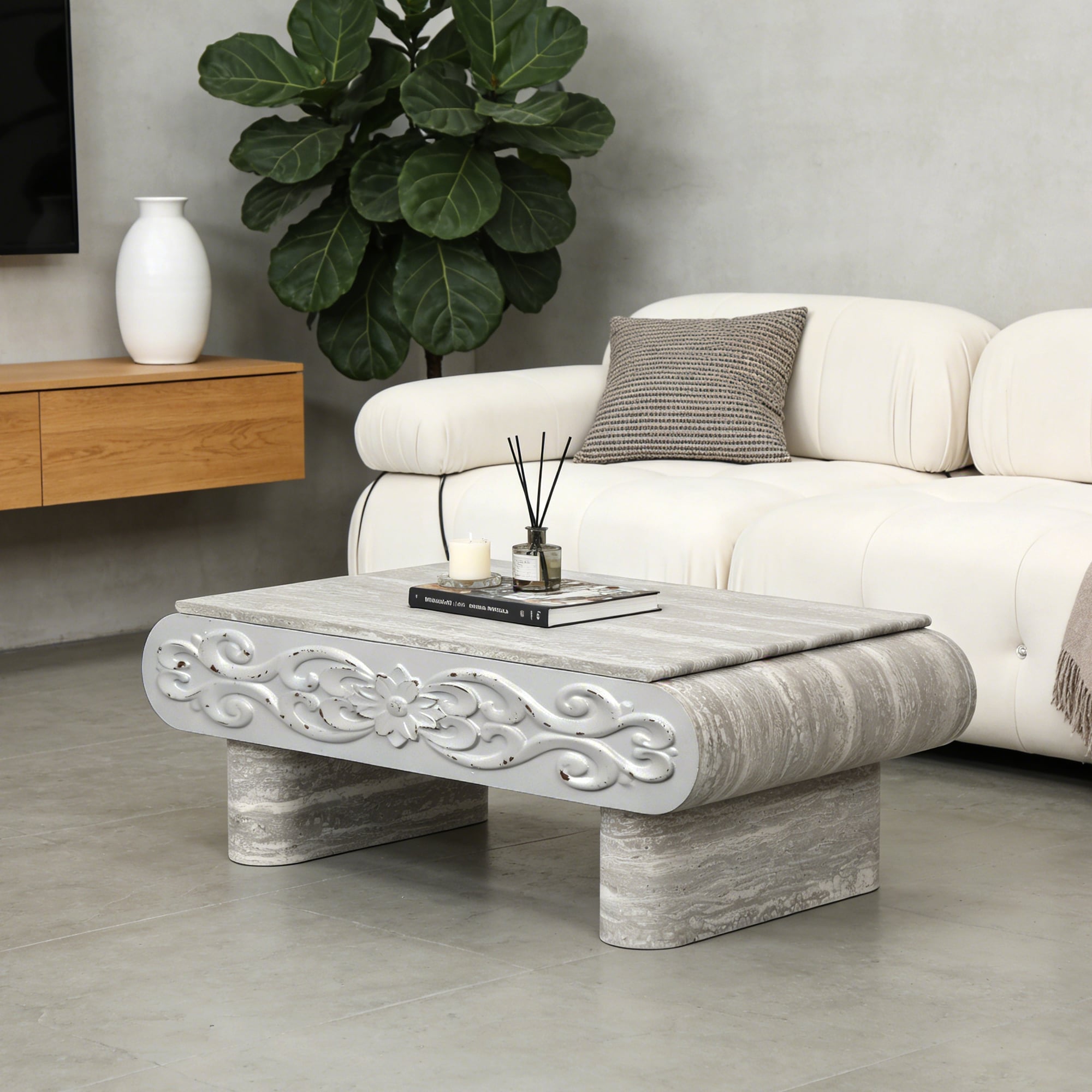 Lift Top Coffee Table, Modern Extendable Wooden Desk with Hidden Storage