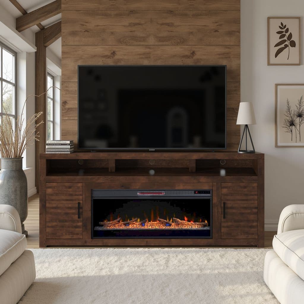 Sausalito 78" Fireplace TV Stand for TVs up to 90"