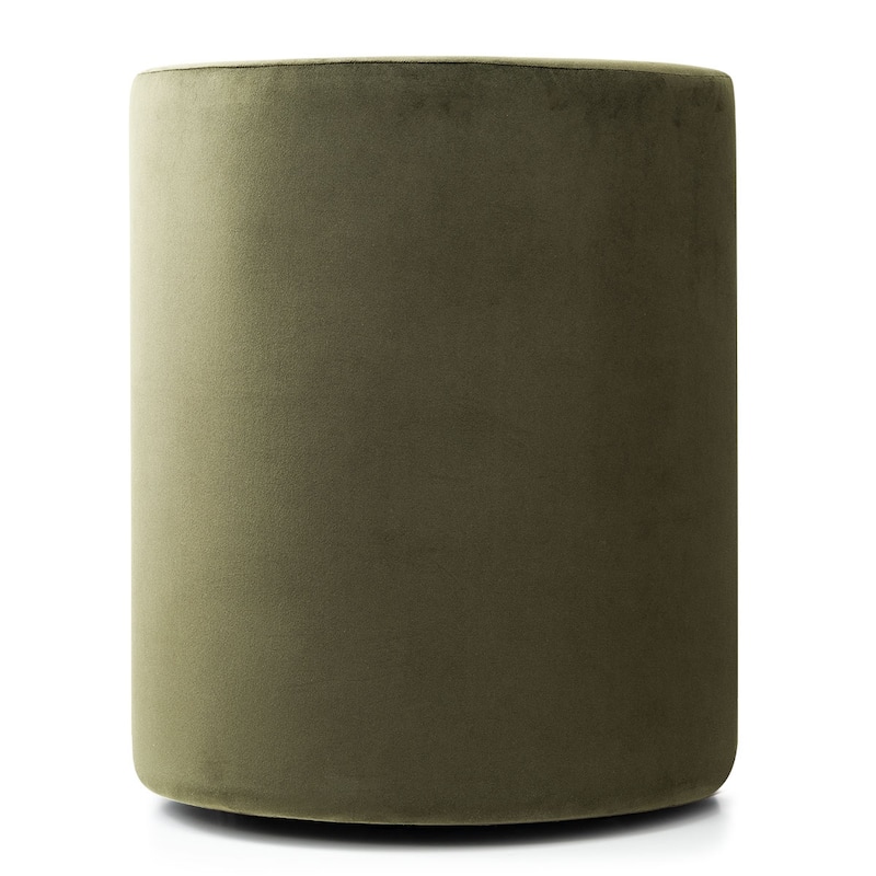 Velvet Swivel Dining Chairs with Rolling Casters, Upholstered Barrel Back Dining ArmChairs