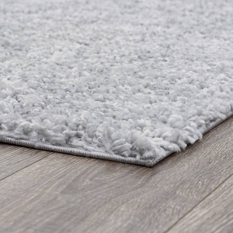 Sohni Shag Farmhouse Solid Color Indoor Area Rug