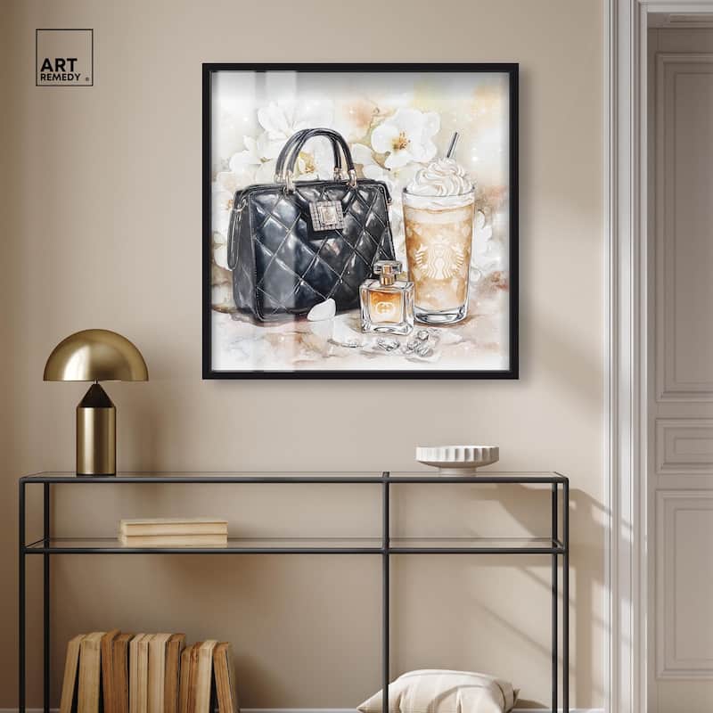 Trinkets and White Floral Shadowbox by Art Remedy