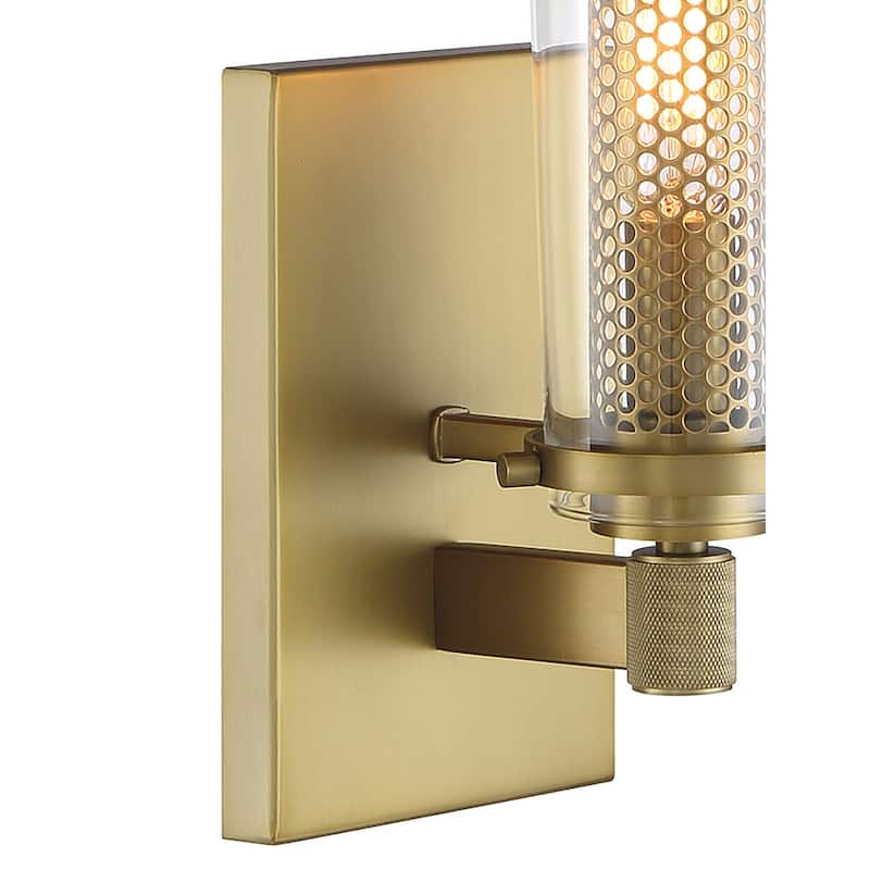 Minka Lavery 2181 Emmerham 12" Tall Wall Sconce with Clear Glass Shade