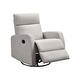 preview thumbnail 10 of 13, LMF Polyester Fabric Glider & Swivel Manual Recliner