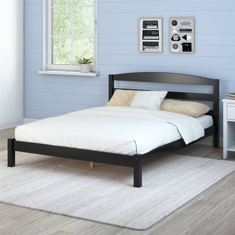 Anmytek Modern Sturdy Wood Platform Bed No Box Spring Needed
