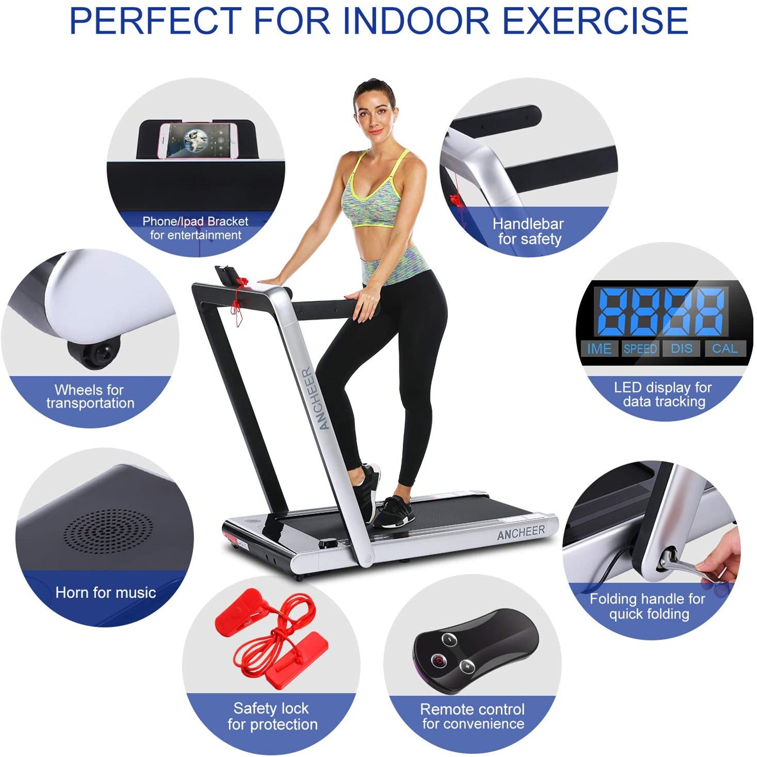 Ancheer 2 in deals 1 folding treadmill manual