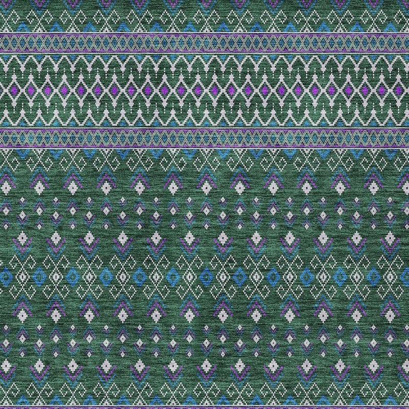 HomeRoots Tribal Transitional Rectangle Outdoor Rug