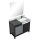 preview thumbnail 134 of 157, Lexora Zilara Bathroom Vanity Complete Set in Black and Grey with Faucet