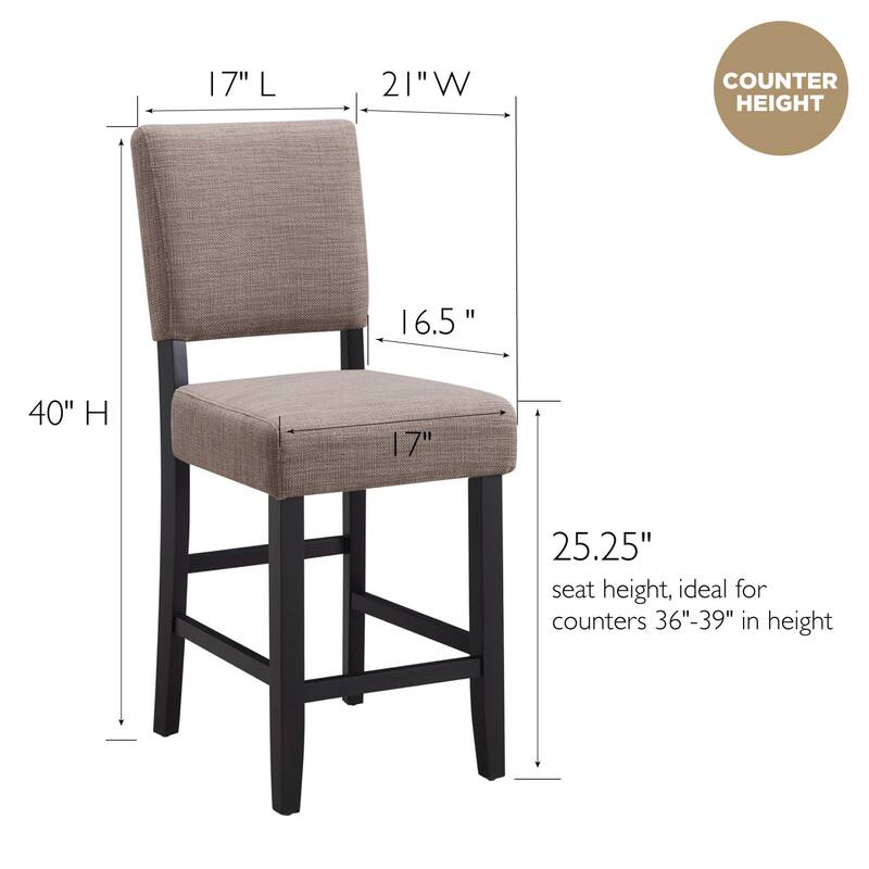 Leick Home Brax Upholstered Counter Height Barstool
