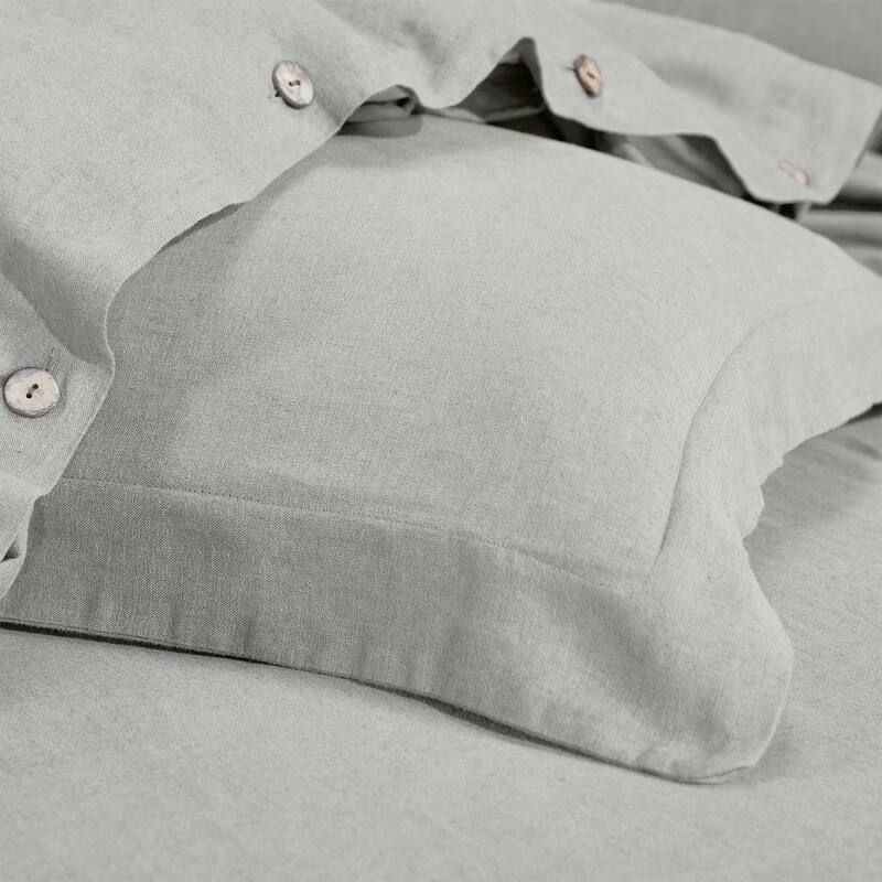 Superior Cotton Linen Garment Washed 3 Piece Duvet Cover Set