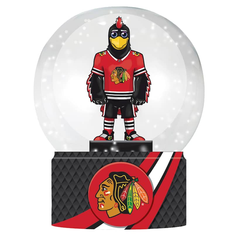 Chicago Blackhawks 5 in. Multicolor Glass Tabletop Snow Globe