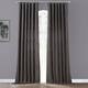 Exclusive Fabrics Italian Faux Linen Curtain (1 Panel)