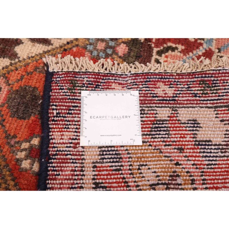 ECARPETGALLERY Hand-knotted Kayseri Vintage Dark Red Wool Rug - 7'2 x 9'7