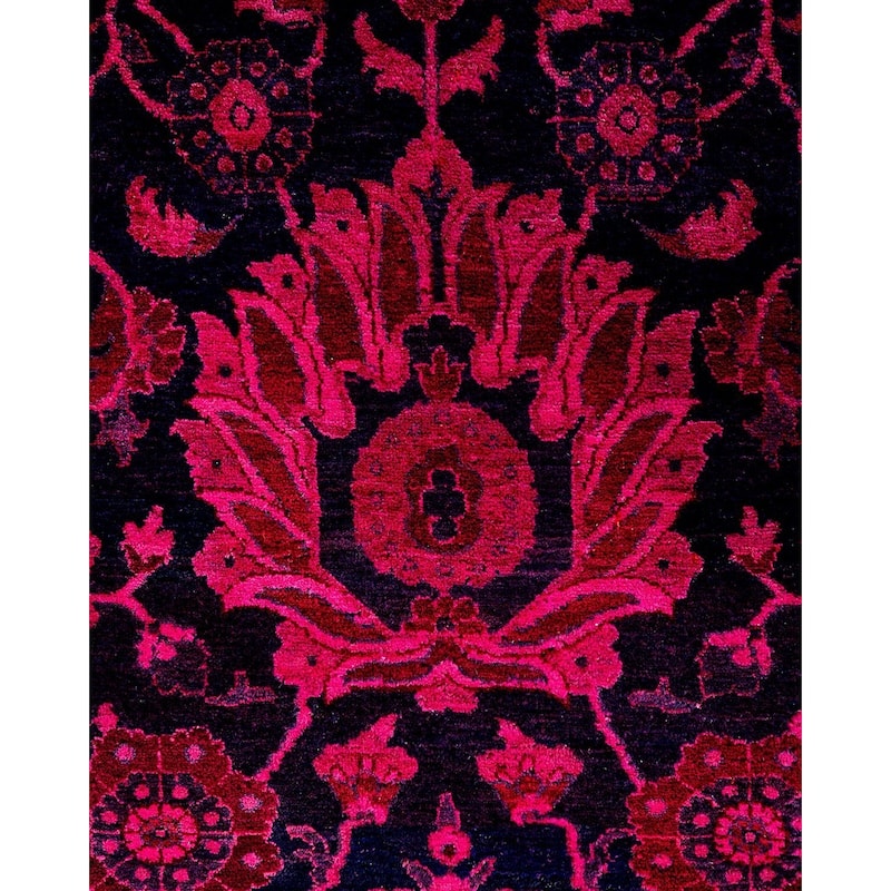 Contemporary Overdyed Wool Hand Knotted Area Rug - 6' 1" x 8' 8"