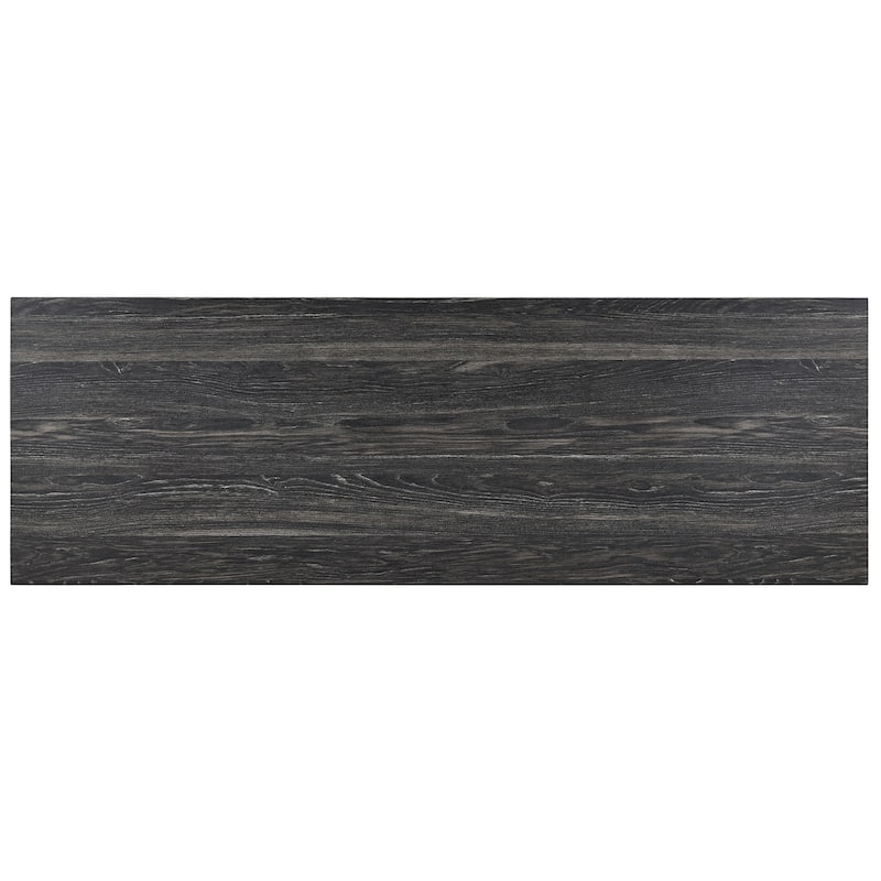 Black Grey Bar Table Set with Power Outlet, 3 Ergonomic Backless Stools, 4 Piece Dining Table Set with 3 Upholstered Seat