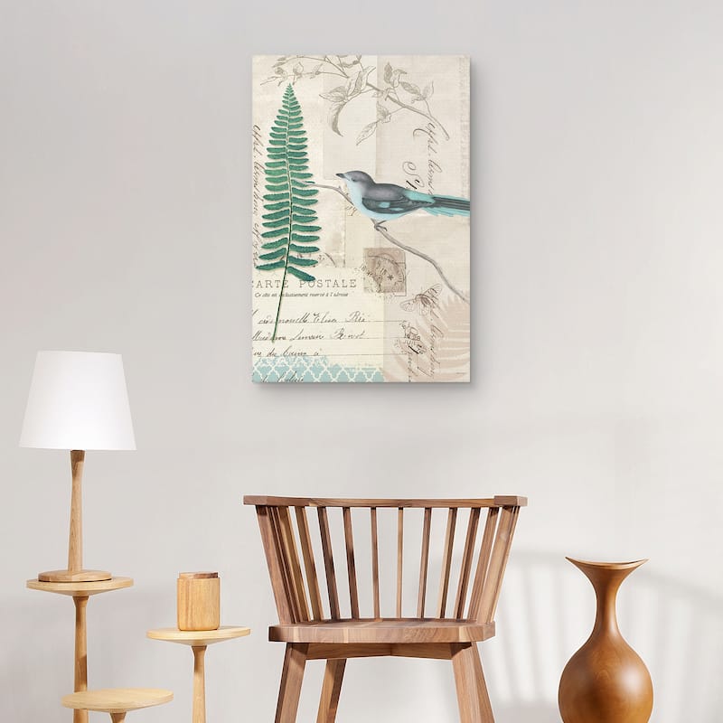 En Bleu II Crop by Katie Pertiet Canvas Art Print