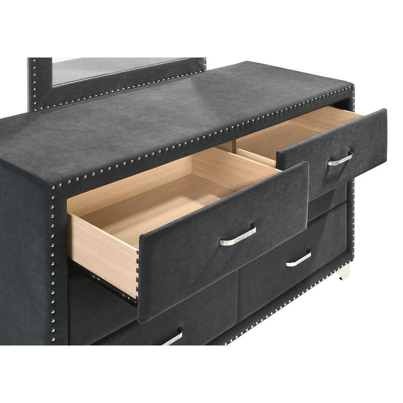 Melody Modern Classic 6-drawer Upholstered Bedroom Dresser