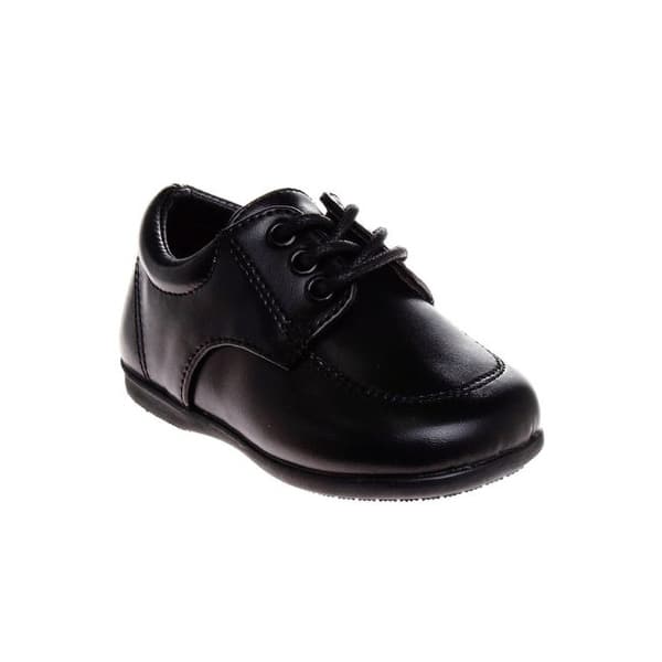 slide 2 of 20, Josmo Shoes Walking Boys Laces Dress Shoes Infant Toddler 3 - Black