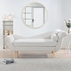 preview thumbnail 6 of 18, 70.86"W Chaise Lounge with Scroll Arm White