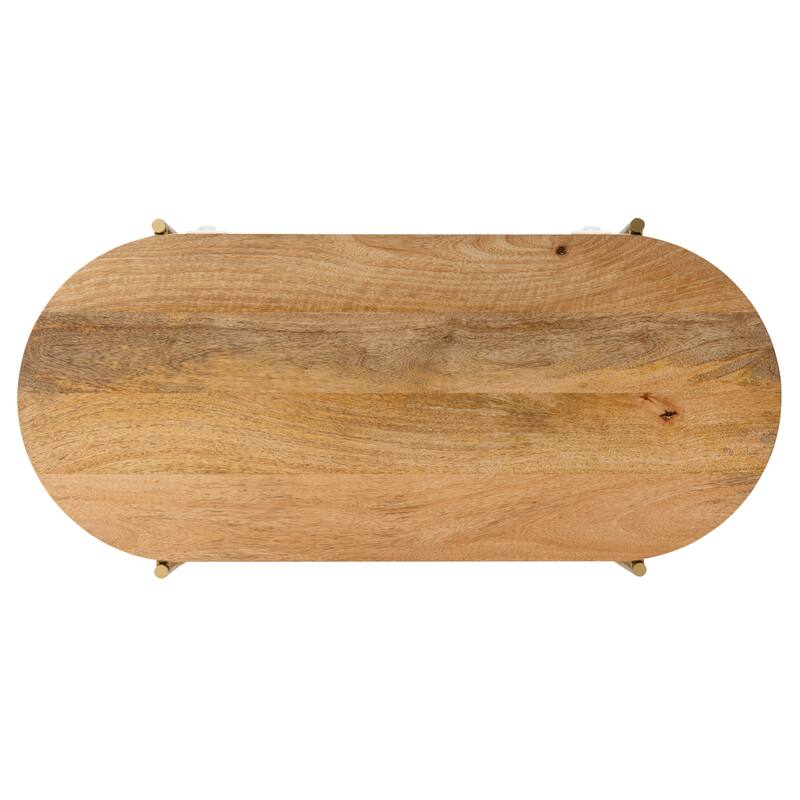 SAFAVIEH Couture Lawson Marble Bookcase - 34"W x 16"D x 59"H