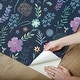 preview thumbnail 6 of 7, Disney Encanto Navy Embroidery Floral Peel and Stick Wallpaper by RoomMates