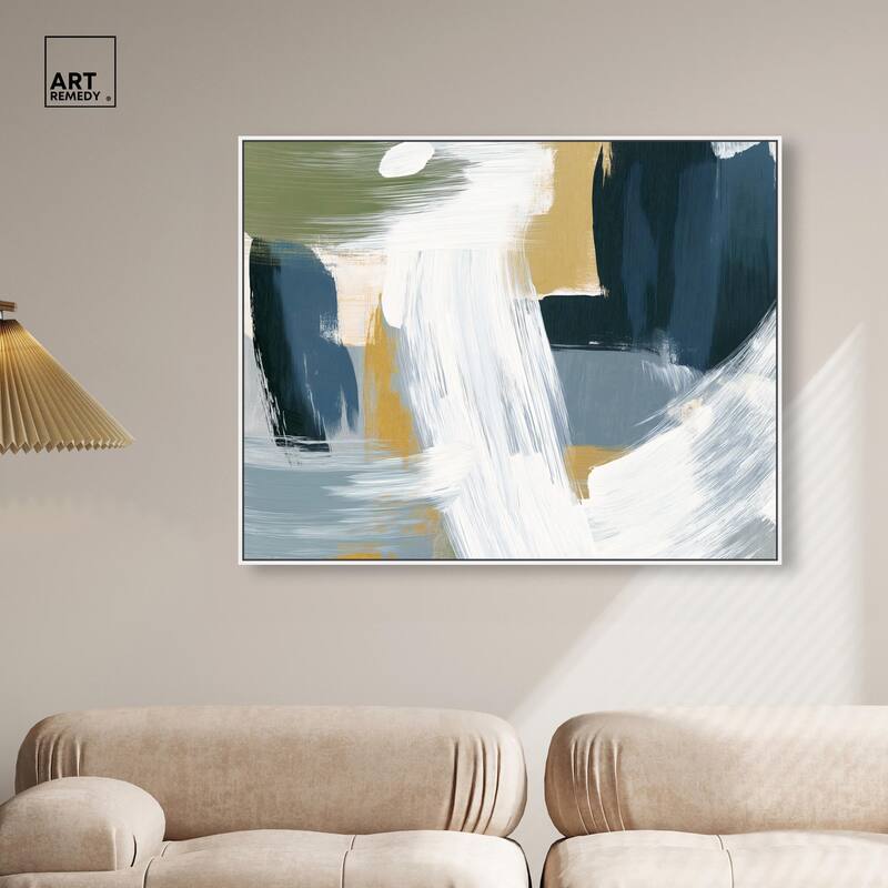 Moss Layers III Canvas by Art Remedy
