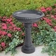 preview thumbnail 6 of 8, Tucson Zinc Birdbath - 17" x 21"