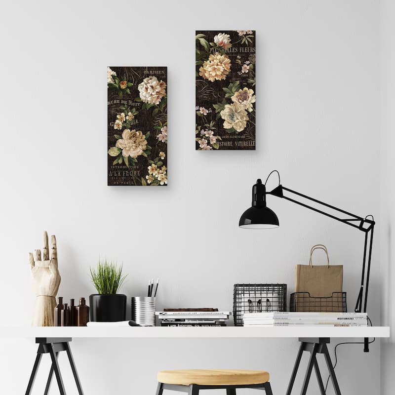 Fleurs Antique I-II by Deborah Devellier Canvas Art Prints