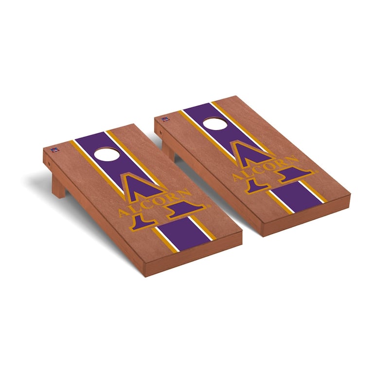 Alcorn State Braves Rosewood Cornhole Board Set