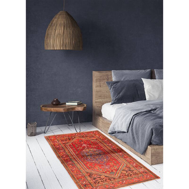 ECARPETGALLERY Hand-knotted Anadol Red Wool Rug - 4'5 x 6'11