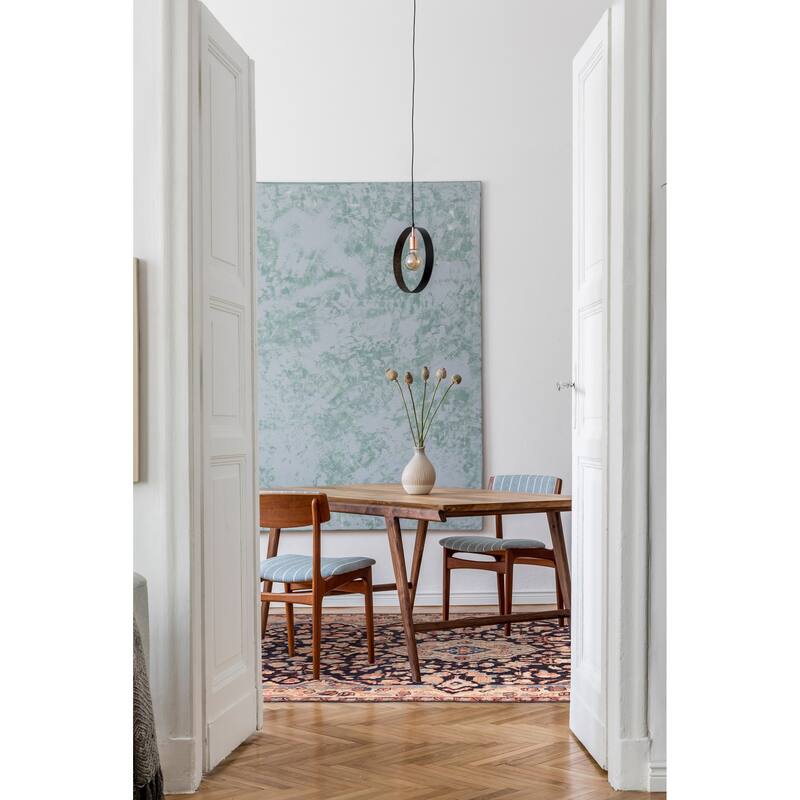 ECARPETGALLERY Hand-knotted Anadol Dark Navy Wool Rug - 4'1 x 9'2