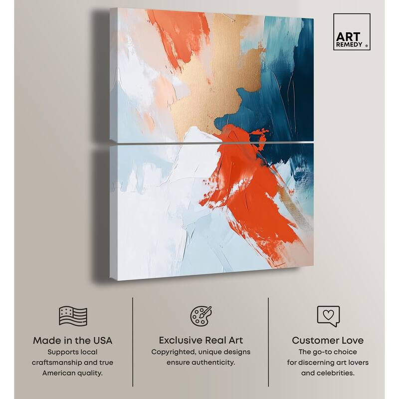 Bold and Bright III Canvas Set of 2 by Art Remedy, Gallery Wrapped