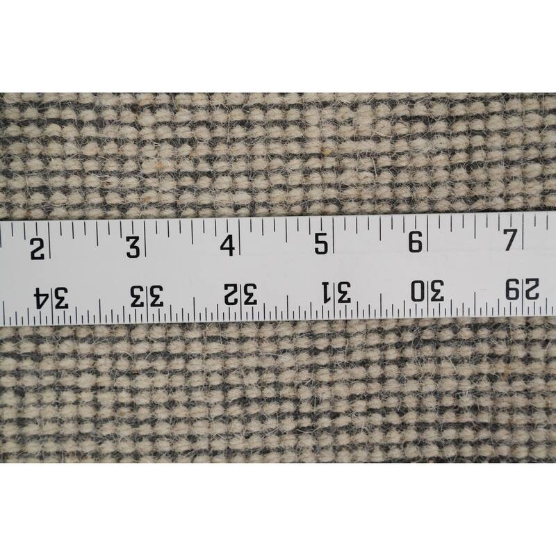 Hand Knotted Oriental 100% Wool Carpet Modern Solid Beige & Ivories Gabbeh Area Rug - 6' 1'' X 4' 0''