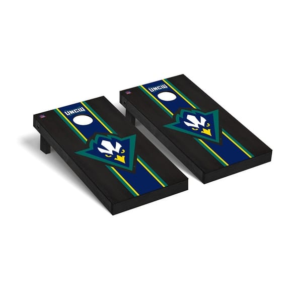 slide 2 of 5, North Carolina Wilmington Seahawks 2x4 Pro Cornhole Boards - V5 Include Carrying Case