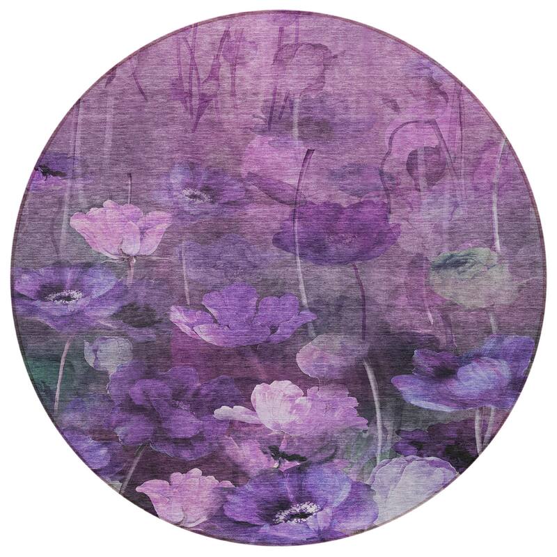 HomeRoots Floral Transitional Rectangle Outdoor Rug