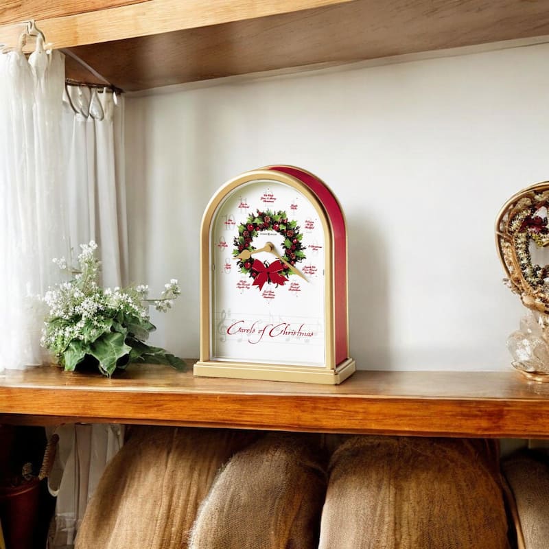 Howard Miller Carols of Christmas II Mantel Clock with Hourly Carol Chimes