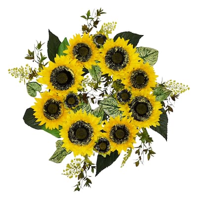 24" Sunflowers Wreath