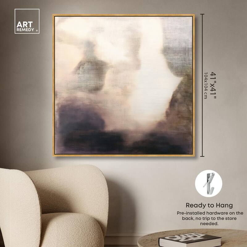 Pale Taupe I Canvas by Art Remedy