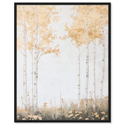 Pale Birch Reverie Canvas by Art Remedy