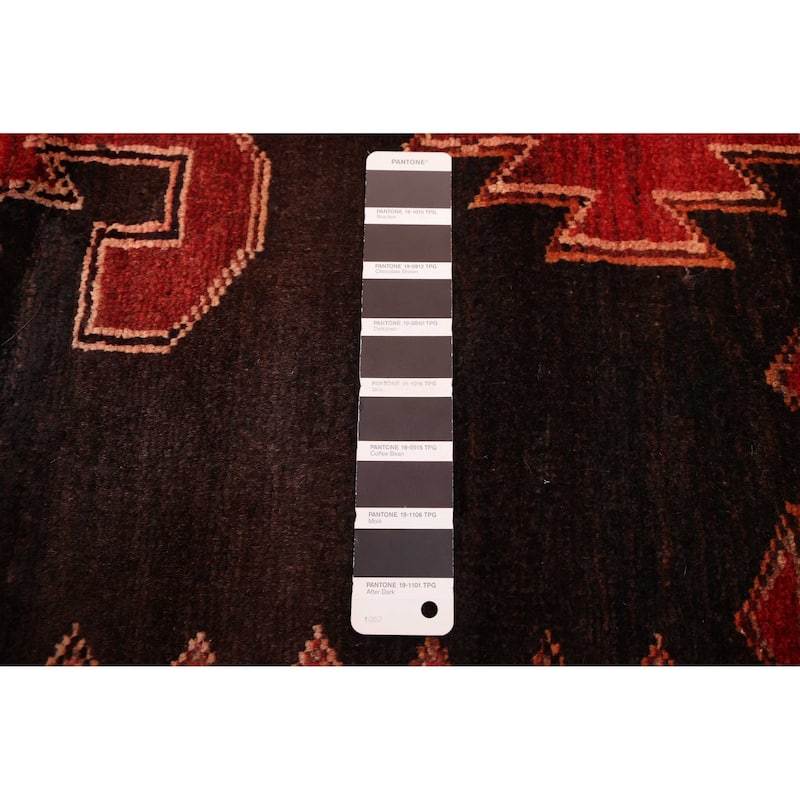 ECARPETGALLERY Hand-knotted Konya Anatolian Black, Red Wool Rug - 4'3 x 6'8