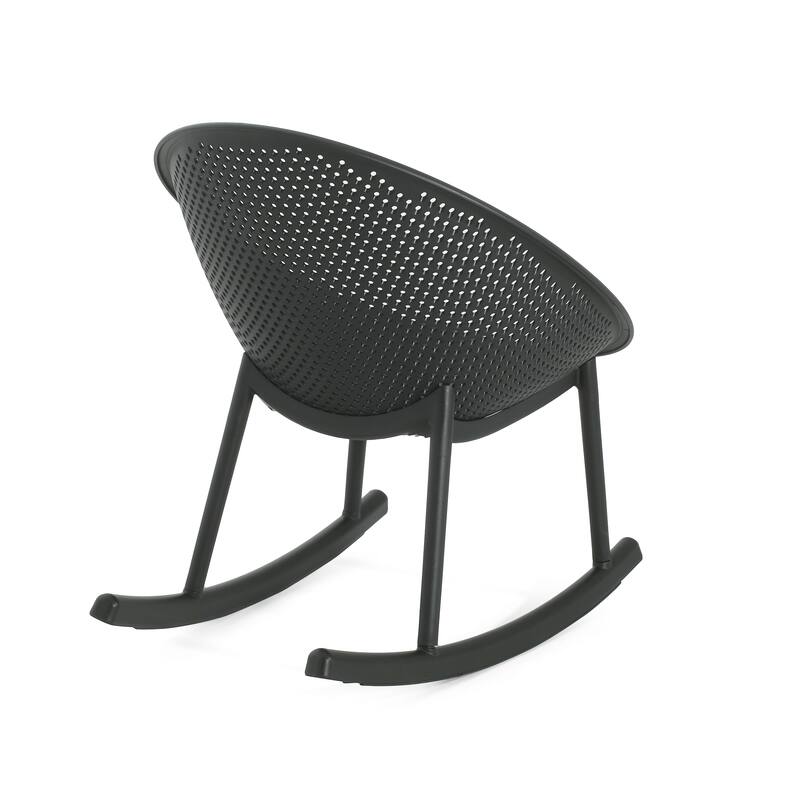 Christopher Knight Home Indoor/Outdoor Polypropylene Plastic Rocking Chair (Set of 2)