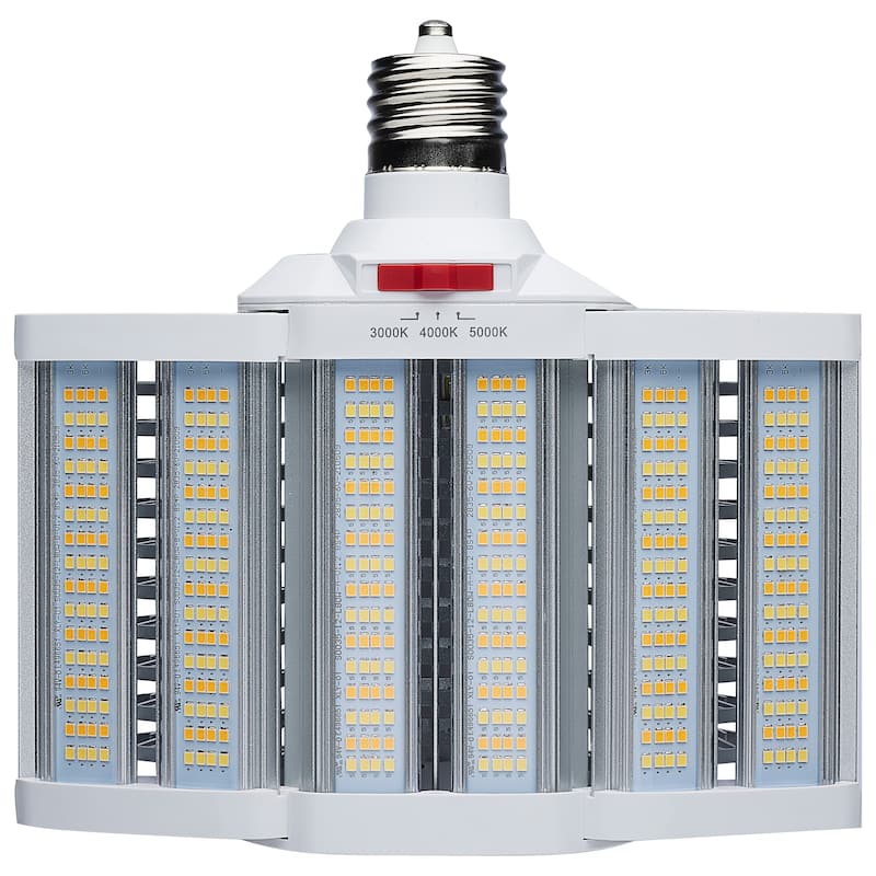 LED Shoe Box Lamp 60/70/80 Wattage Selectable 3K/4K/5K CCT Selectable 120-277V - White - White