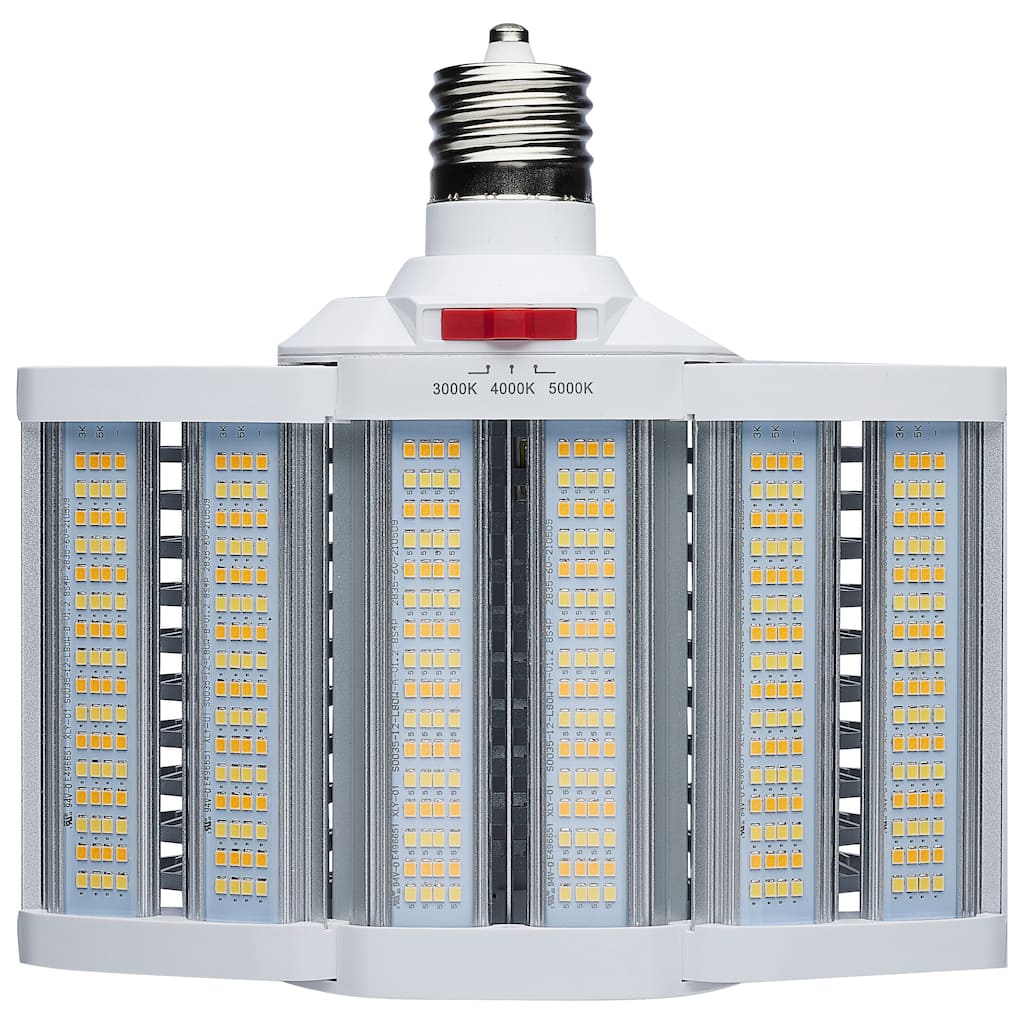 LED Shoe Box Lamp 60/70/80 Wattage Selectable 3K/4K/5K CCT Selectable 120-277V - White
