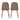 Modern Plastic and Wood Dining Chairs (Set of 2)