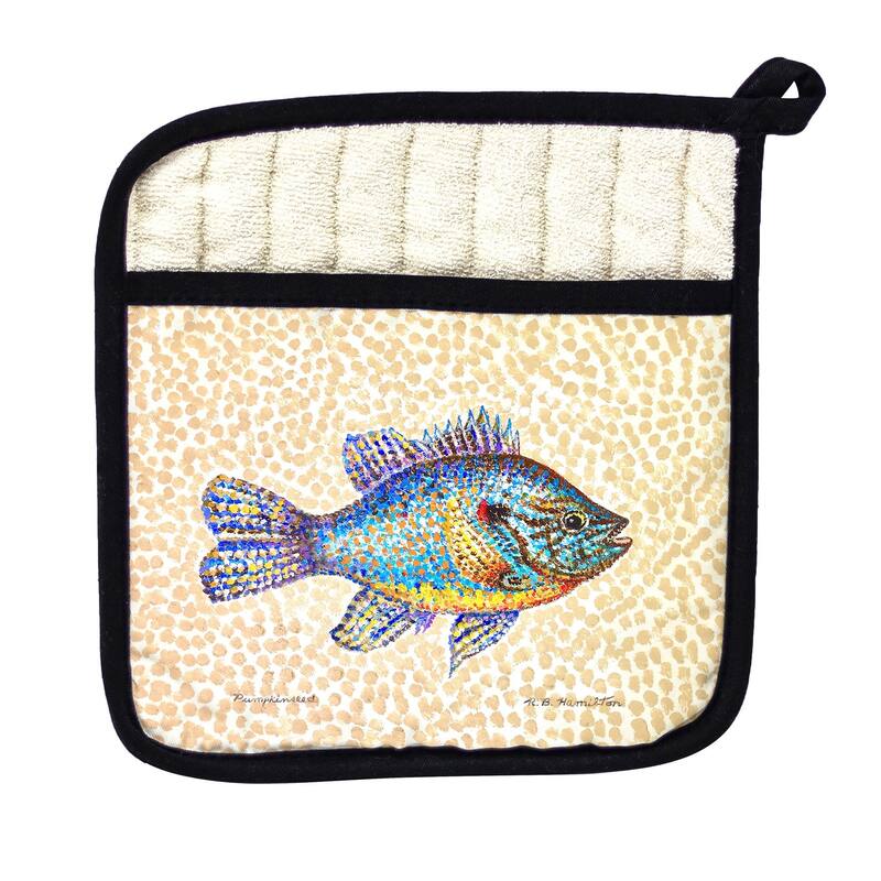 Pumpkinseed Fish Pot Holder - 9x9