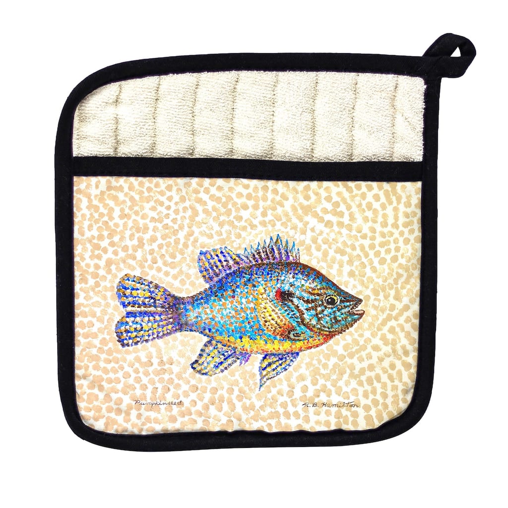 Pumpkinseed Fish Pot Holder - 9x9